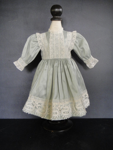 Green silk dress for vintage - green,