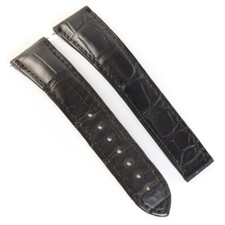 Omega Speedmaster Moonwatch 98000008 Black Alligator 20mm to 16mm Watch Strap