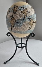 Hand Painted Ostrich Egg -