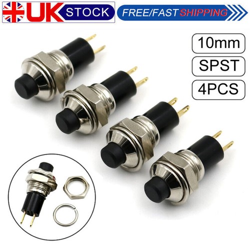 Black 4pcs 10mm mini - 10mm,