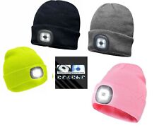 Beanie Hat with LED Light Unisex Winter Torch hats workman warm battery Headwear