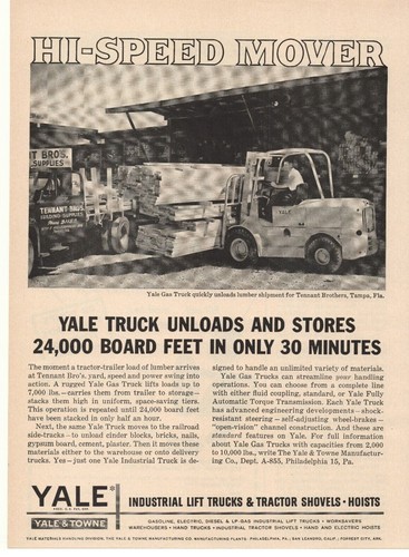 1958 yale industrial lift - 1958,