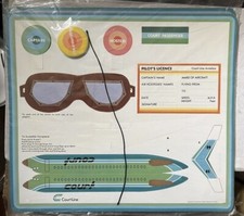 Airline Memorabilia Court Line 1974 - Vintage Airline Collectible - BAC 111