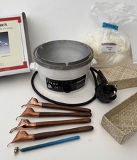 BATIK Tixor Malam Wax Melting Pot + 5 Tjanting Tools, and Wax