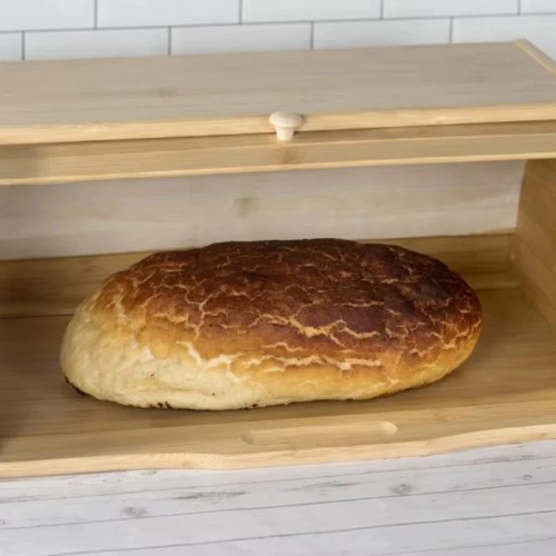 Bamboo bread bin - bin, box