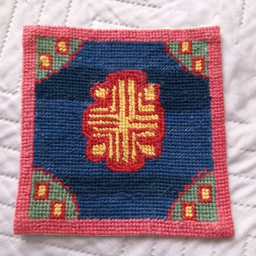 Vtg 80s tapestry needlepoint - vtg,