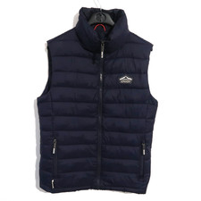 Superdry Fuji Outdoor Puffer Bodywarmer Gilet Mens Medium Navy Blue