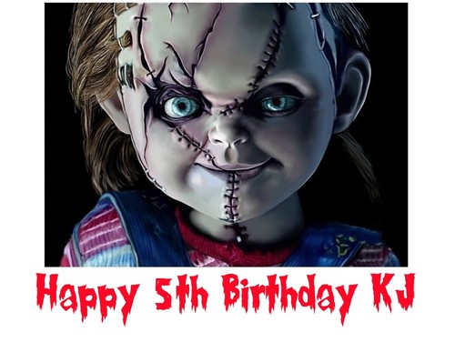 Chucky edible cake - chucky, topper