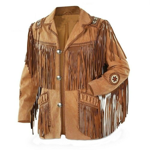 Men western cowboy - men, suede