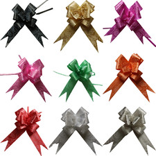 20 Pull Bows 30mm Wedding Car Gift Wrap Ribbon Florist WATERPROOF Decorations UK