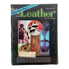 Vintage Make It With Leather The Craftsman Oct Nov 1974 Tips Magazine Used