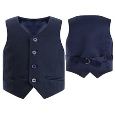 Boys Sleeveless Button Formal