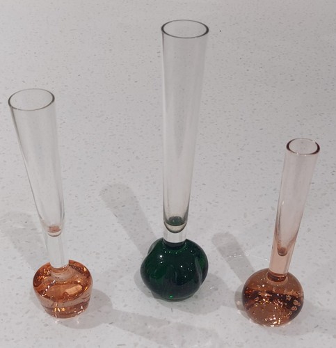 Mid glass bud vases - mid, 20