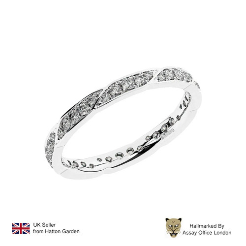 Diamond eternity ring - diamond, in
