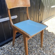 Vintage MCM Dining Chair. Blue