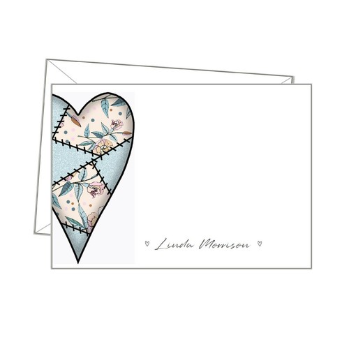 Personalised note cards x10 - note,