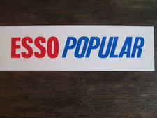 Esso popular petrol pump insert. garage forecourt sign. enamel sign. BP. Shell.
