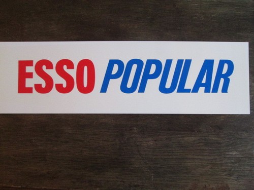 Esso popular petrol pump