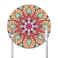 Placemats Table Mats Drink Coasters, Round Mug Coasters, Non-Slip Glass Cup Mats