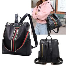 Women Ladies Leather Backpack