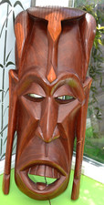 VERY LARGE HAND CARVED WOODEN
