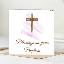 Elegant Baptism card 