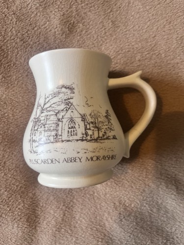 Prinknash abbey pottery mug - abbey,