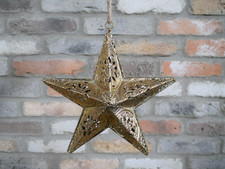 Gold Hanging Star Lantern –