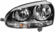 Volkswagen Golf 5 04-08 Headlight GTi Models Black (OEMOES) Left Hand
