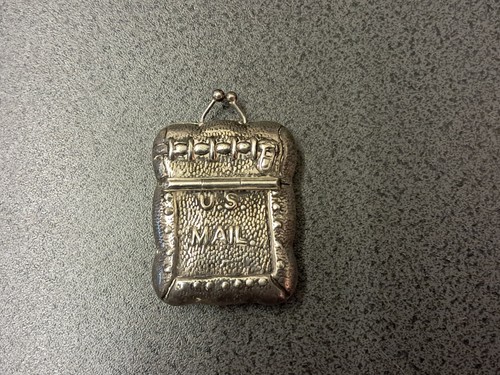 Vintage white metal mail - metal, u.s.