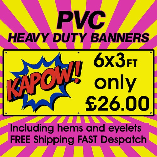 6x3ft pvc banners outdoor - pvc,