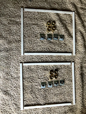 Villager Stove 8 Metal Glass Clips and 8 Brass Nuts and Gasket Tape 2door refurb