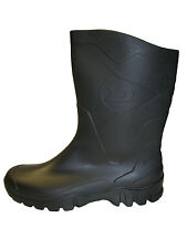 Unisex Dunlop Half Height Wide Leg Wellies Black sizes 4 to 12