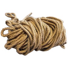 10m Yellow Sisal Rope Cat Tree Feline Scratch Toy Kitty Scratching Tower Condo