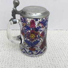 Vintage Glass Beer Stein