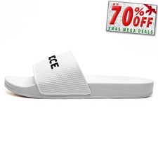 Nicce Visor Mens Sliders Casual Designer Fashion Sandals Slides White