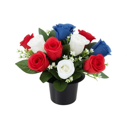 Rose grave flowers with - with, foam