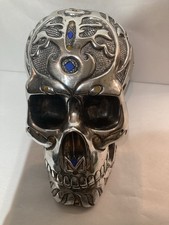 Large Resin Type Chrome Looking Scull Loft Find Weight Is 1.28kg Length Is 24cm