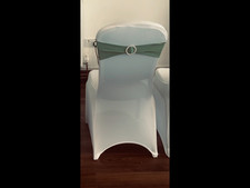 Sage green event chair sashes x 30