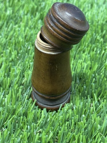 Antique wood needle box - needle,