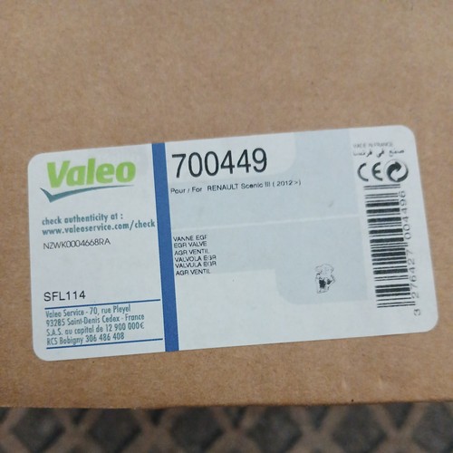 Valeo 700449 egr - valeo,