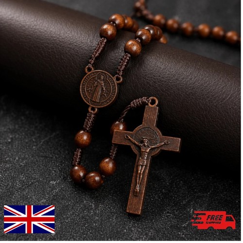 Wooden rosary cross - wooden,