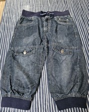   BOY'S CUFFED  JEANS  SUMMER SHORTS SIZE 10-11  YEARS PRIMARK 