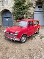 1966 Austin Mini Clubman Woody Traveller 998cc  Classic Car Finished In Red