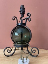 Mid c20th Green Glass Demijohn