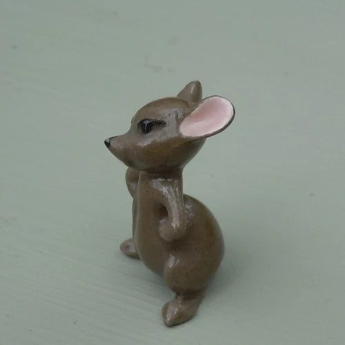 Vintage ceramic mouse - vintage,