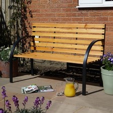 Garden Bench Metal Framed