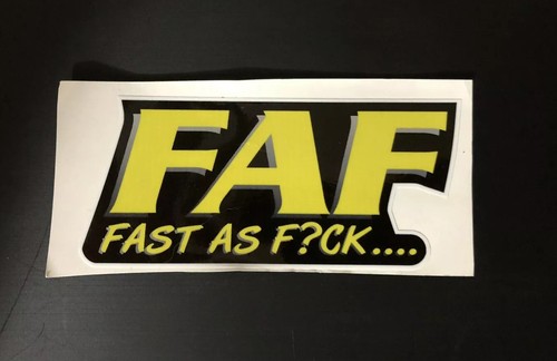 Faf fast decal helmet - as, fu?k