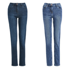 Ladies N@@t PETITE Slim Jeans Mid Rise Blue Size 6 & 18