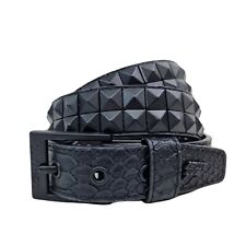 Double Stud Studded Leather